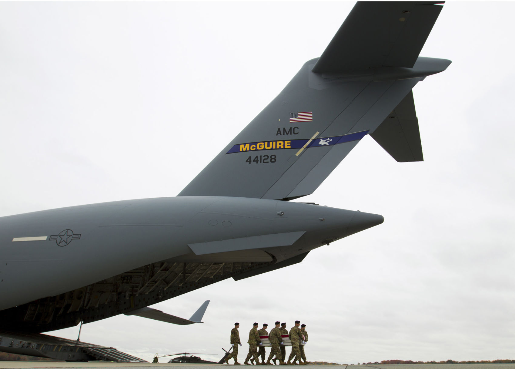 APTOPIX Casualty Return Afghanistan